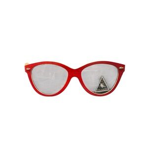 Boise Wood Red Cat-Eye Sunglasses